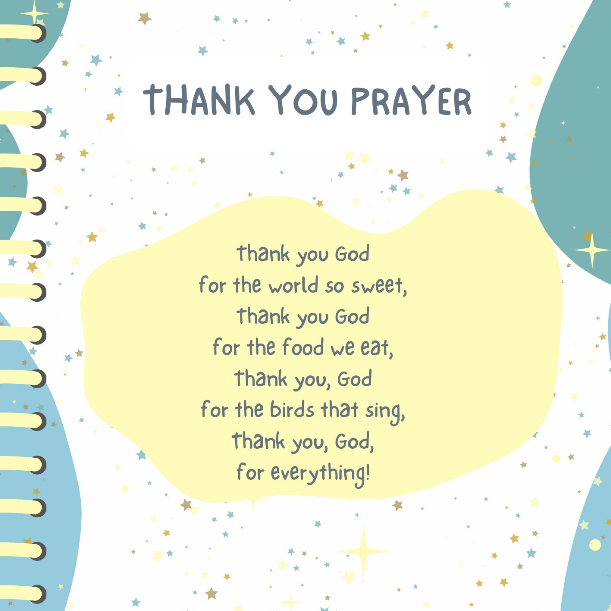Children Prayer Booklet (English)