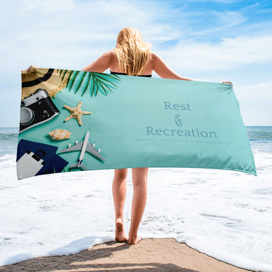 Beach Towel - Turquoise Travel